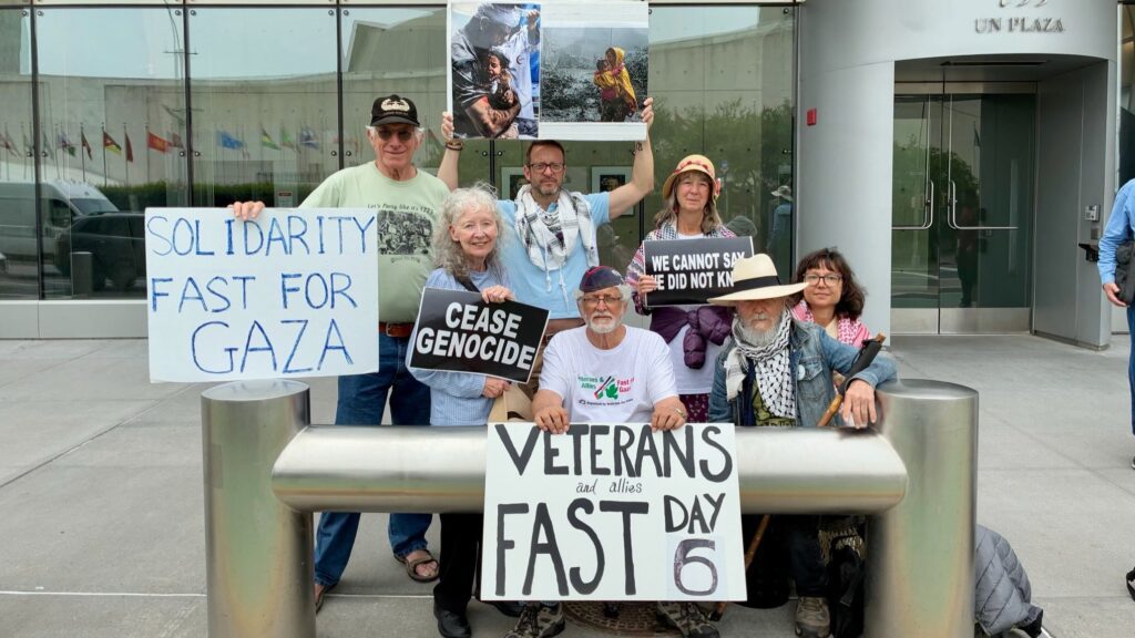 gaza fast veterans UN